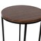 Flash Furniture Round Walnut End Table with Matte Black Frame NAN-JH-1787ET-WAL-BK-GG - alternate 7